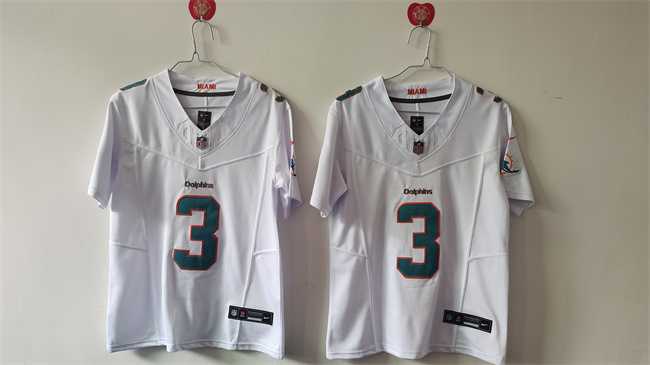 Women%27s Miami Dolphins #3 Odell Beckham Jr. White F.U.S.E Vapor Untouchable Stitched Jersey->new york jets->NFL Jersey
